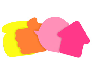 Piezmju lmlapias, 70*70mm, figrias, 50 lapias